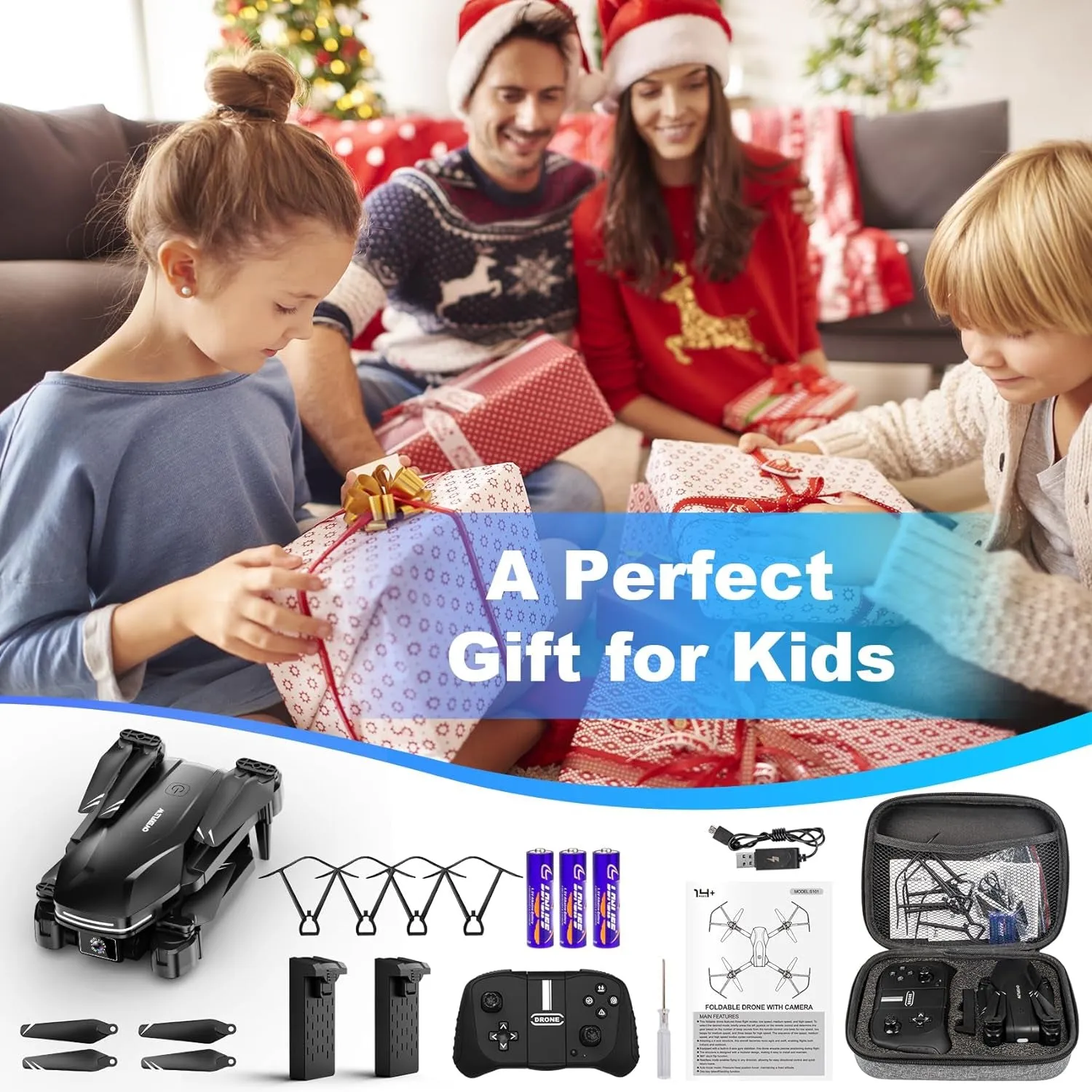 1080P HD FPV Foldable Drone: Perfect for Beginners and Kids