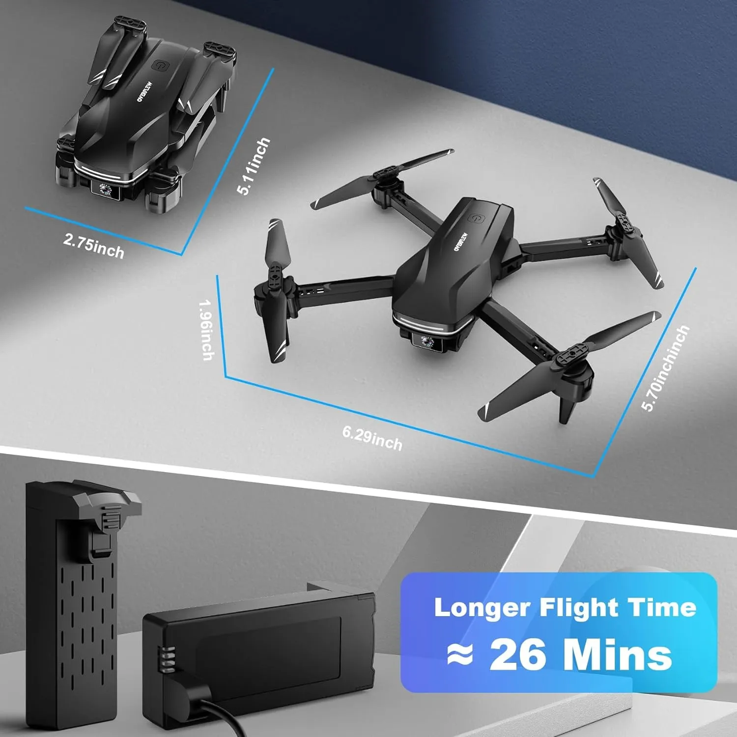 1080P HD FPV Foldable Drone: Perfect for Beginners and Kids