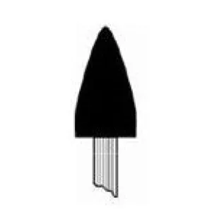 11/16" x 1-1/4" Mounted Points PT-60P Brown A Shaped