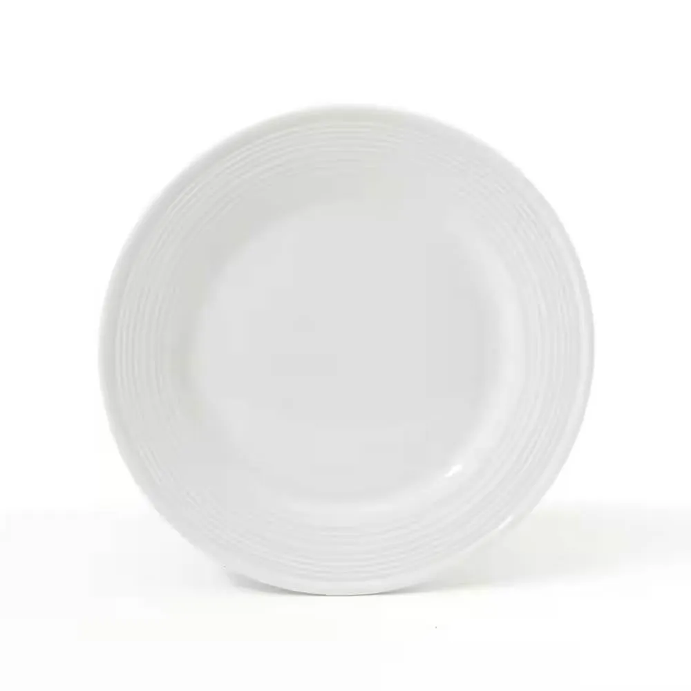 16-Piece White Ceramic Dinnerware Set with Bowls, Plates, and Mugs - Noble Court