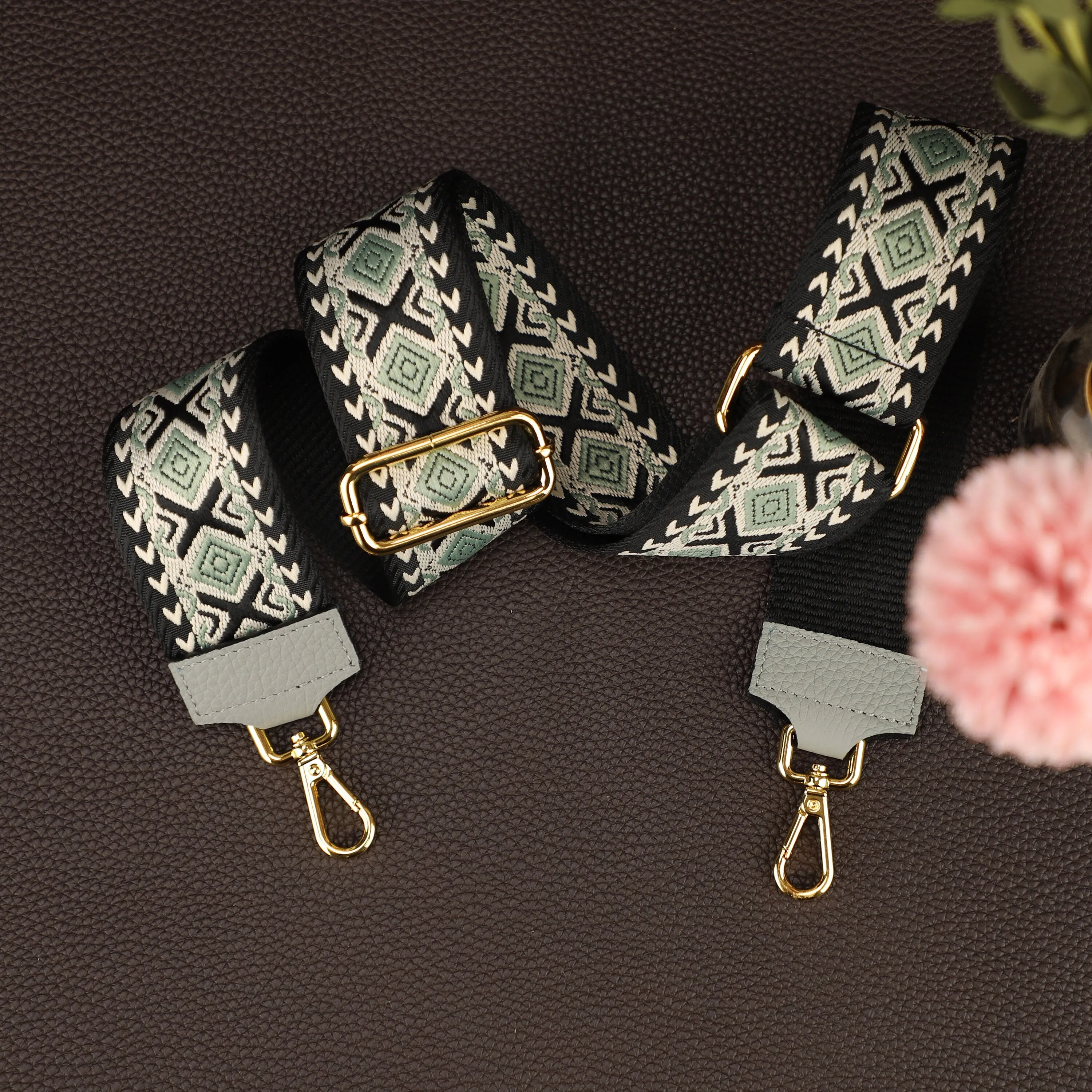 2025 new Geometric Patterned Strap for Bags, Wide Strap Shoulder Strap, camera bag straps, Fabric Bag Strap,Handbags Strap,Crossbody strap