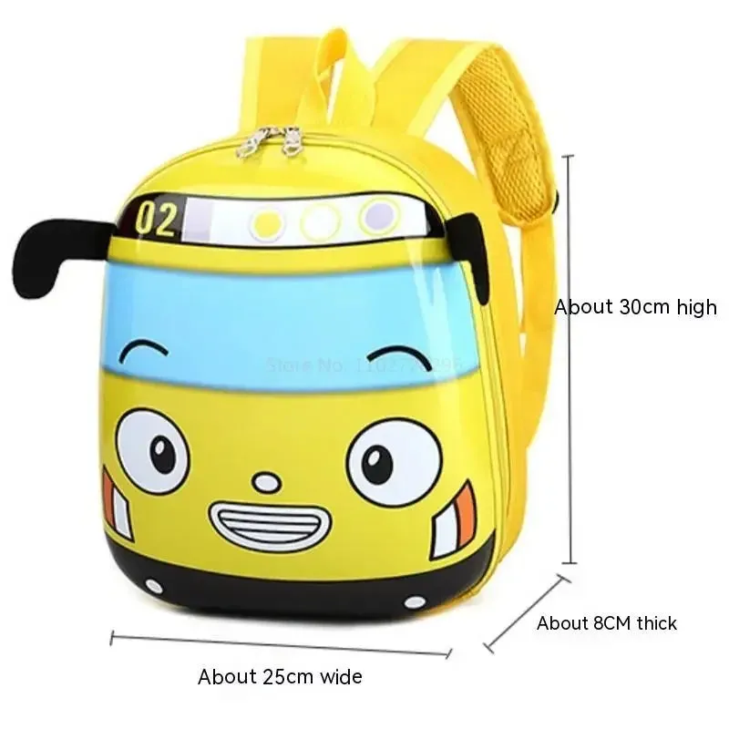 3D Cartoon Bus School Bag for Kids Girls/Boys