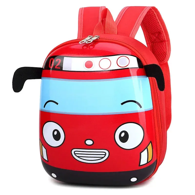 3D Cartoon Bus School Bag for Kids Girls/Boys