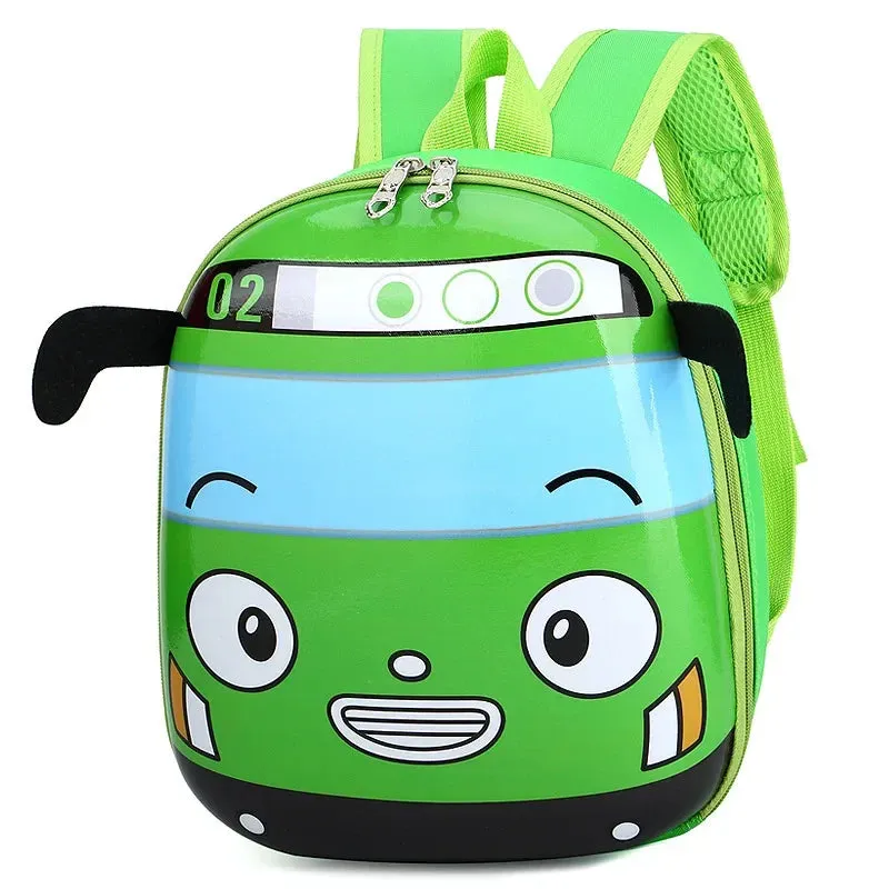 3D Cartoon Bus School Bag for Kids Girls/Boys
