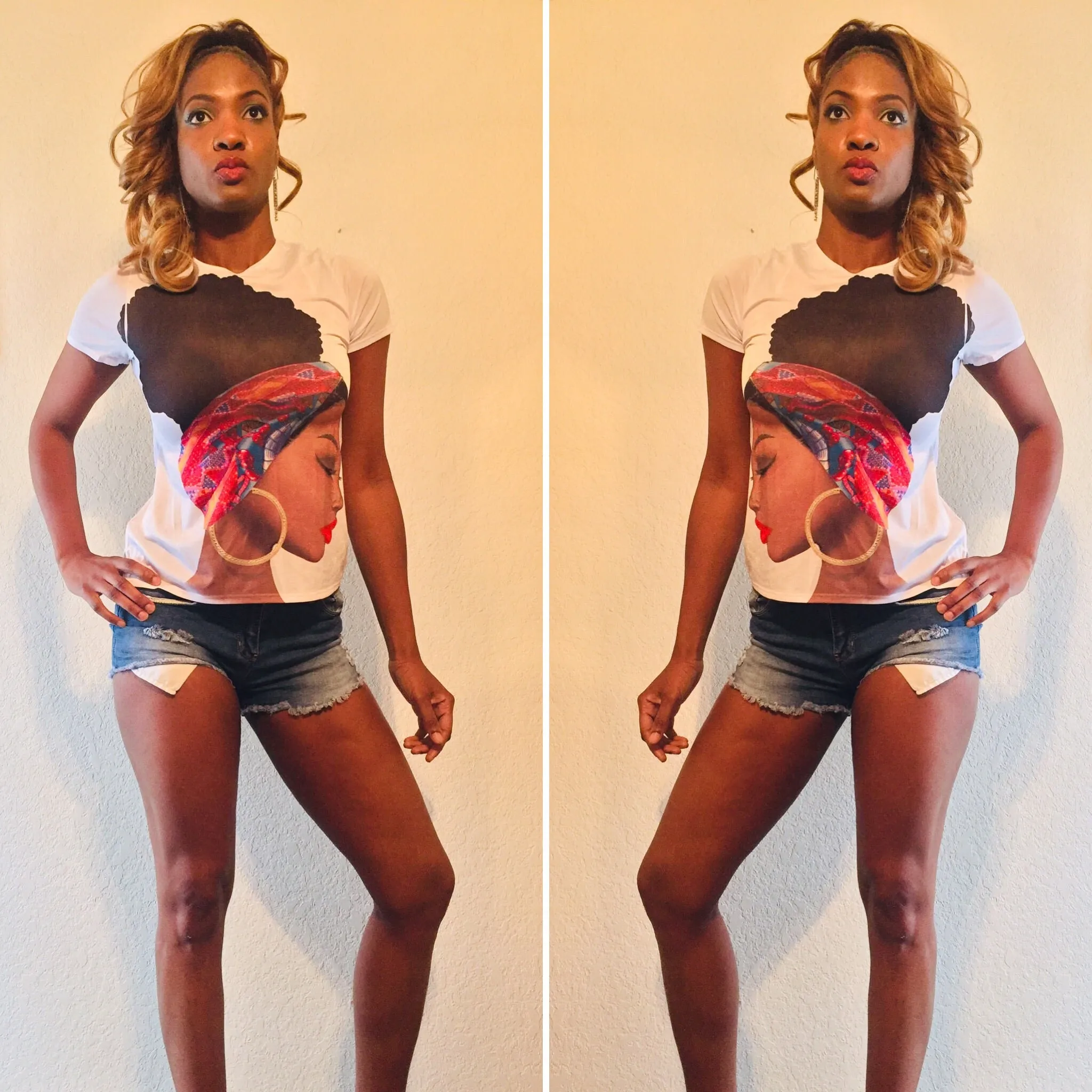 Afro chic tee