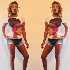 Afro chic tee