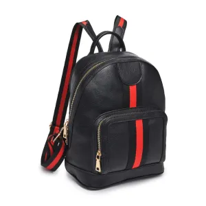 Anna Backpack- Black/Red