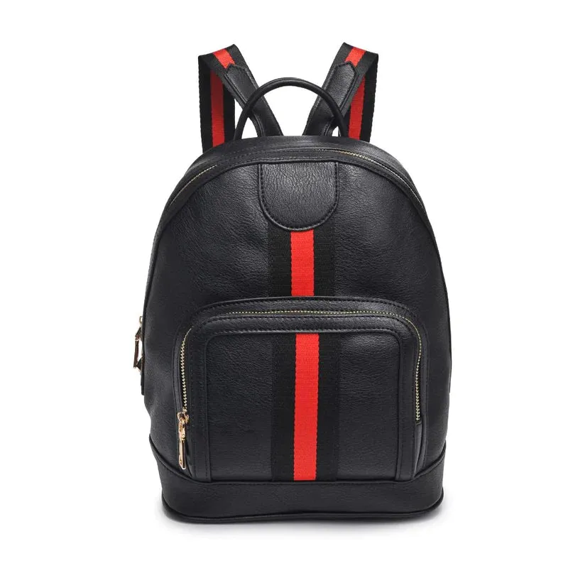 Anna Backpack- Black/Red