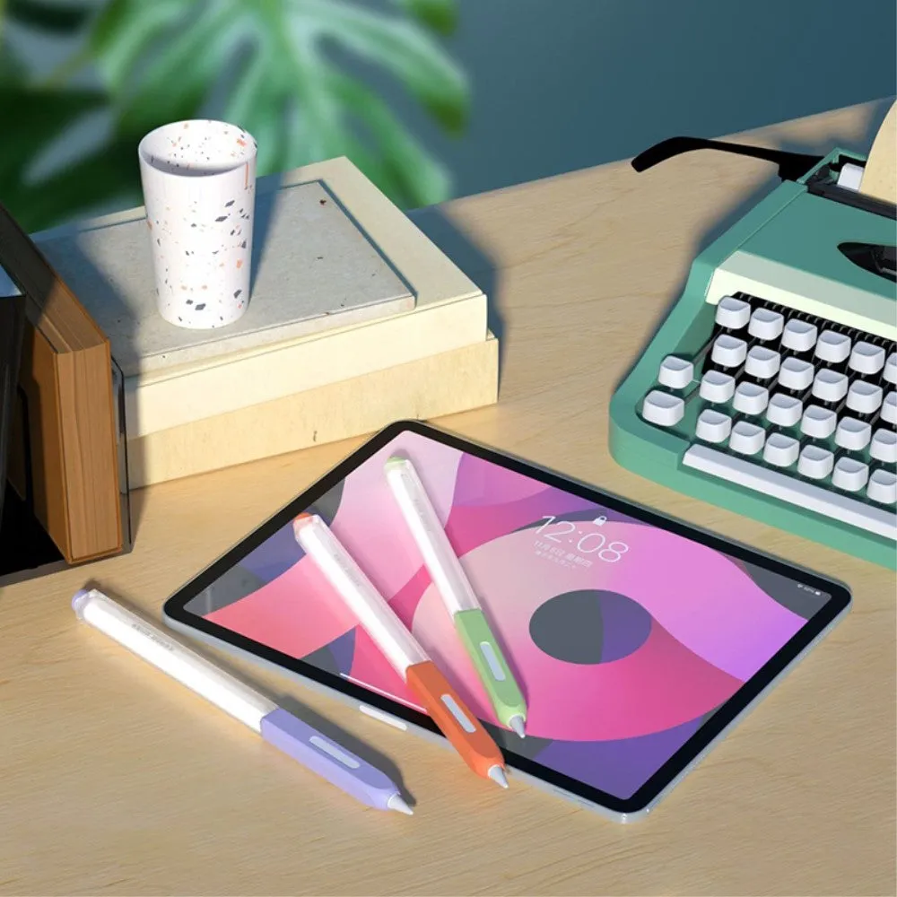 Apple Pencil (2nd generation / Pro) silicone protective case - green / transparent