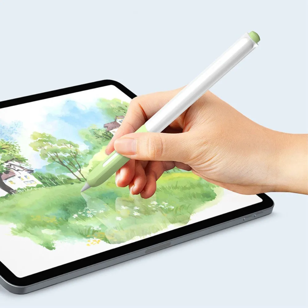 Apple Pencil (2nd generation / Pro) silicone protective case - green / transparent