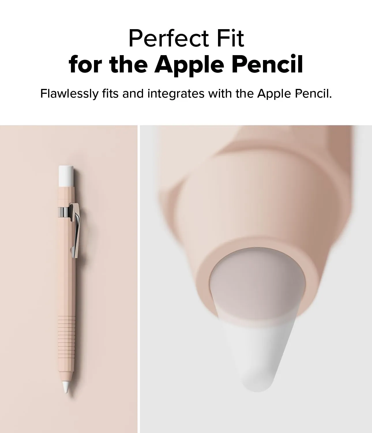 Apple Pencil USB C Case, Silicone Drafting Pencil Case  - Pink