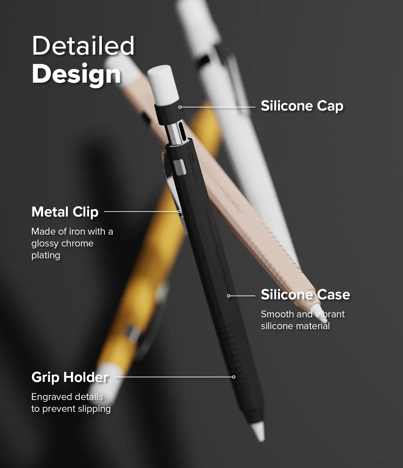 Apple Pencil USB-C Case | Silicone Drafting Pencil Case