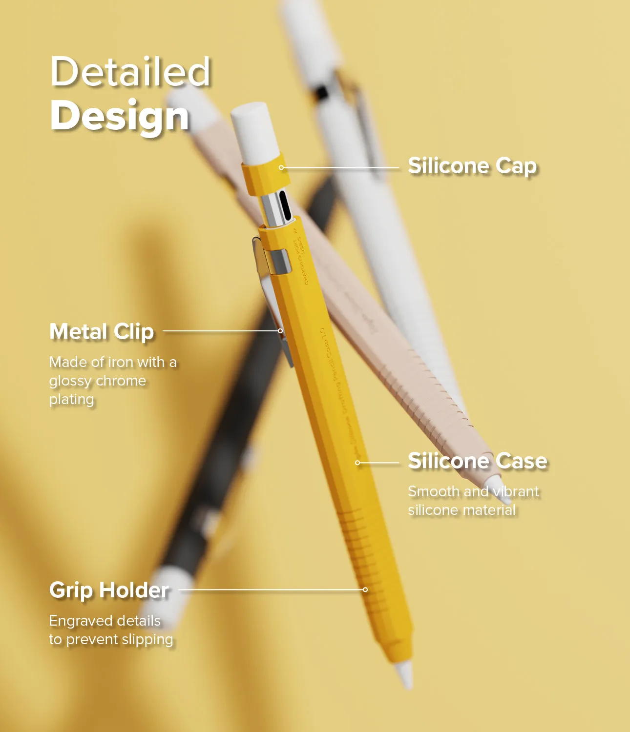 Apple Pencil USB-C Case | Silicone Drafting Pencil Case