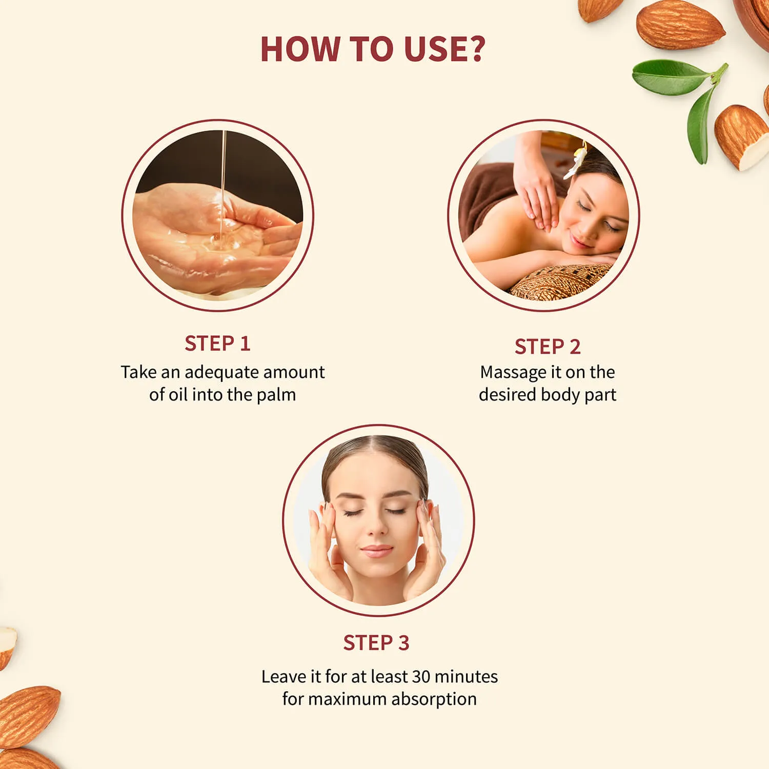 Ayouthveda Badam Taila | 100% Pure Almond Oil ( Net Qty- 100ml)