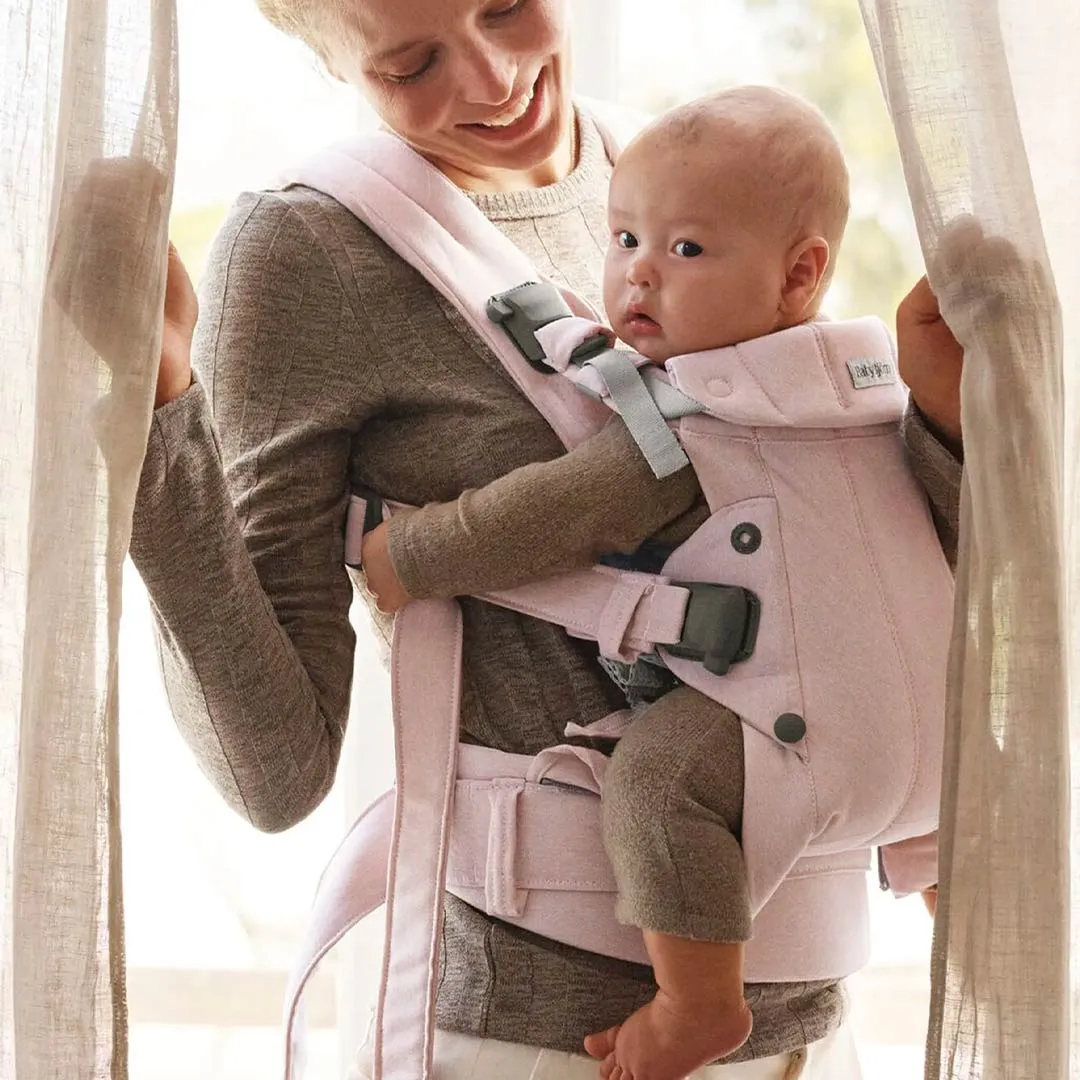 BabyBjörn Harmony Woven Mélange - Light Pink