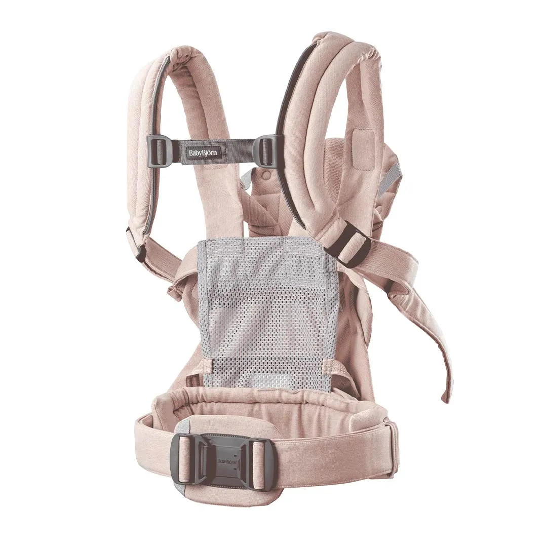 BabyBjörn Harmony Woven Mélange - Light Pink