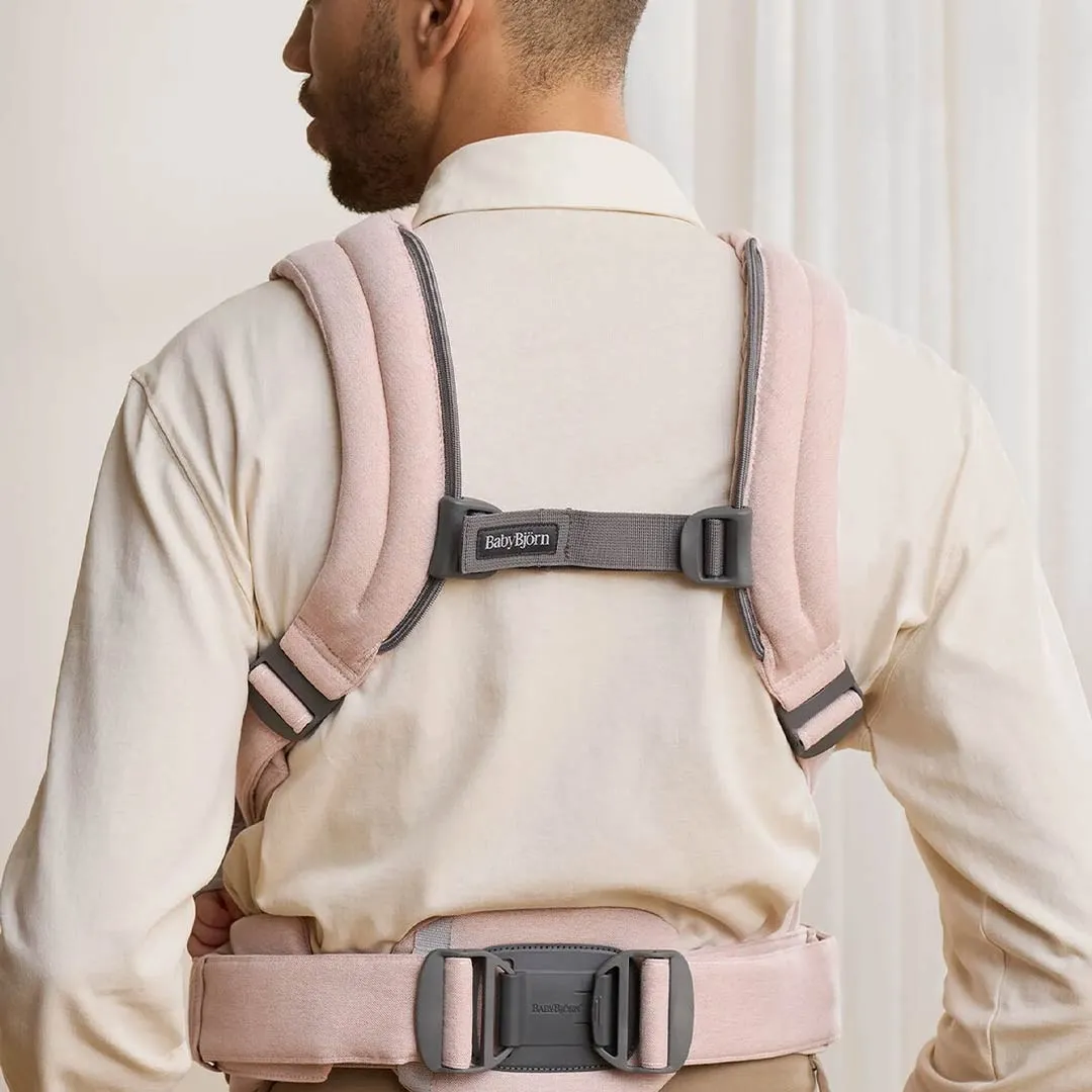 BabyBjörn Harmony Woven Mélange - Light Pink