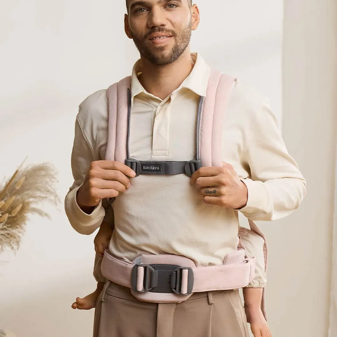 BabyBjörn Harmony Woven Mélange - Light Pink
