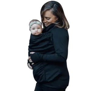 Belly Bedaine Kangaroo Babywearing Sweater Black