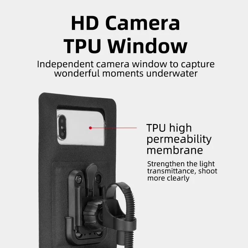 Bike Phone Holder Bag TPU Touch Screen Bicycle Handlebar Bag Motorcycle Navigation Phone Holder
