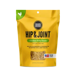 Bixbi Hip And Joint Jerky Treats, Chicken Recipe, 5-oz Bag