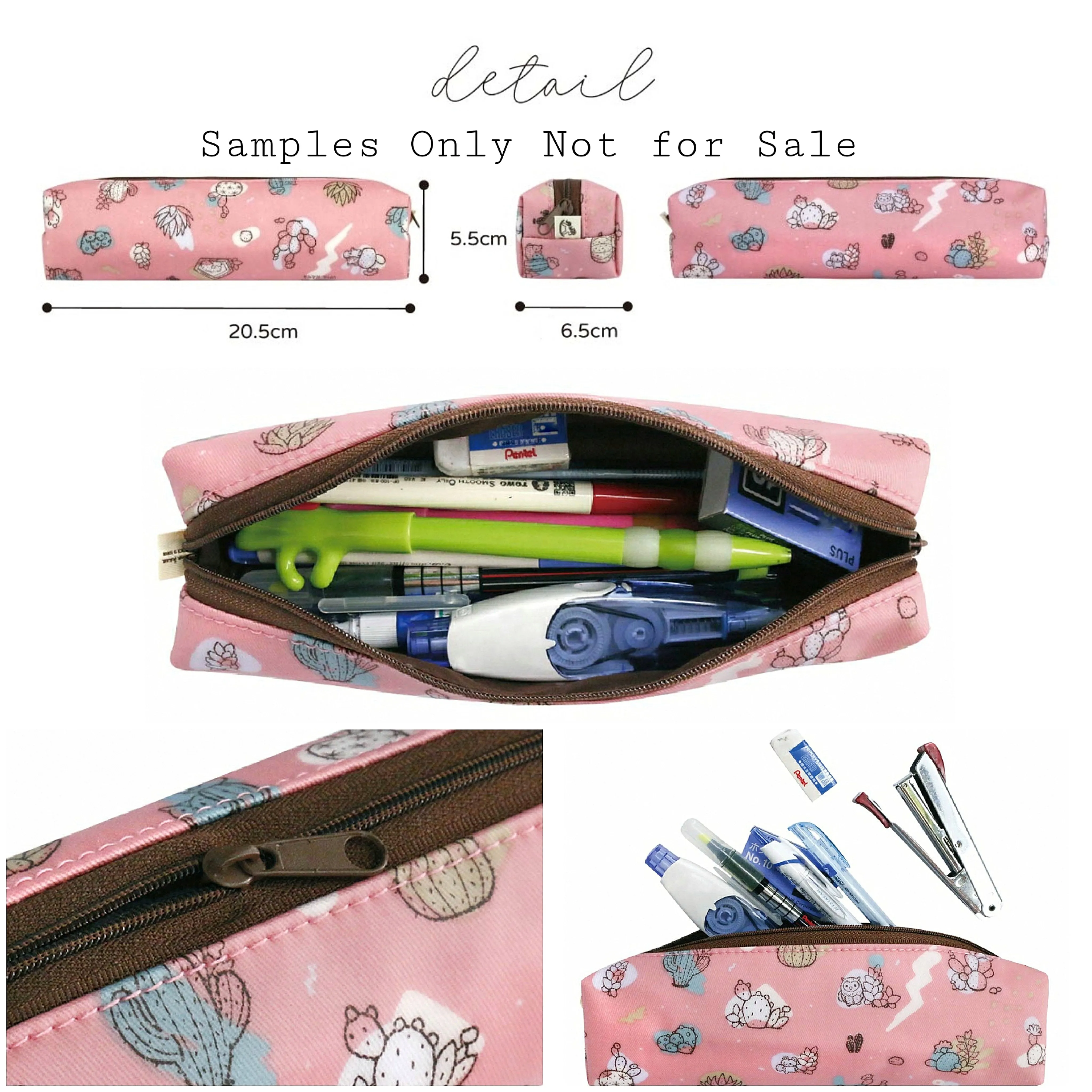 Black & Gray Tartan Plaid Pencil Case