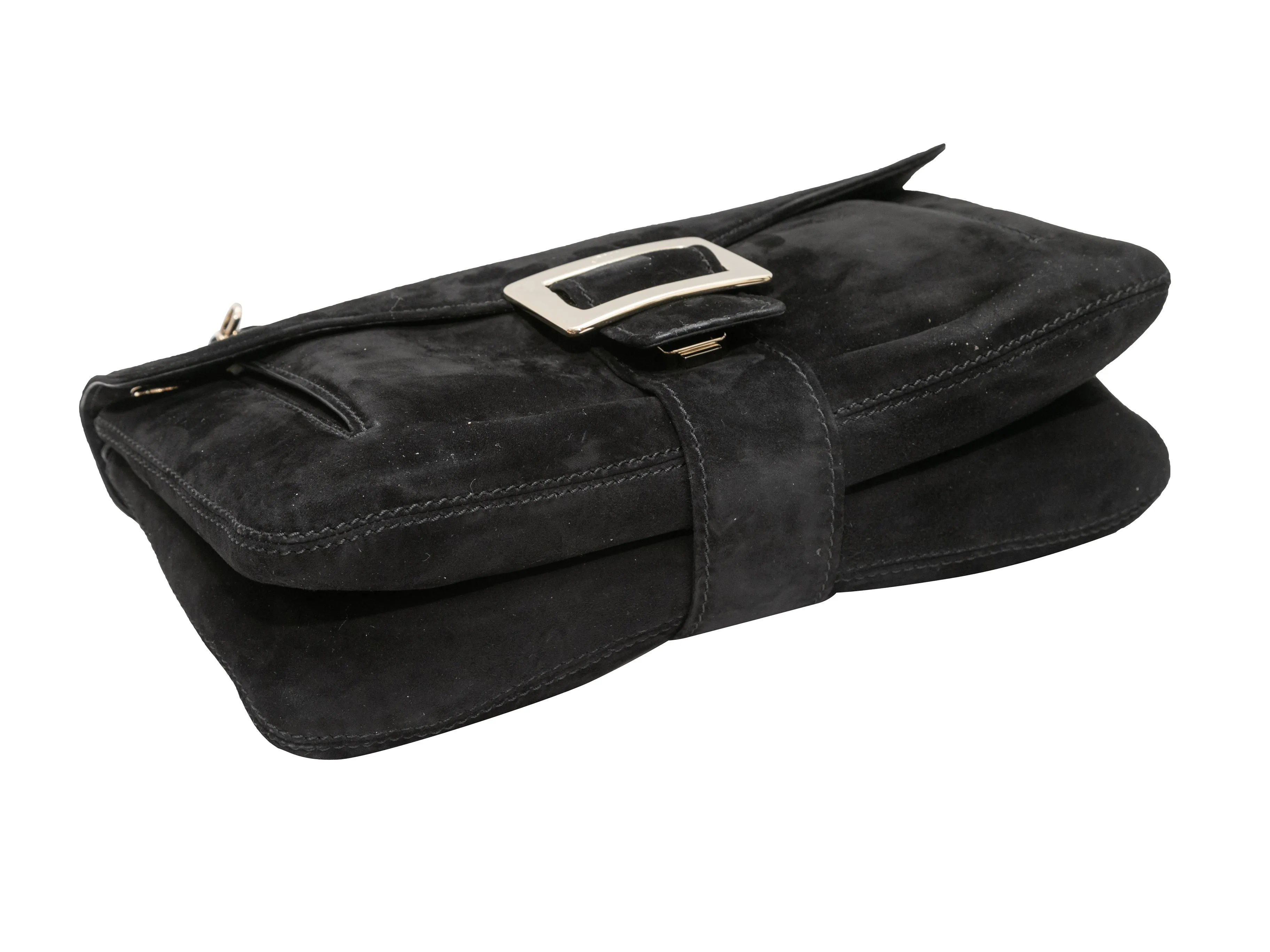 Black Roger Vivier Suede Shoulder Bag