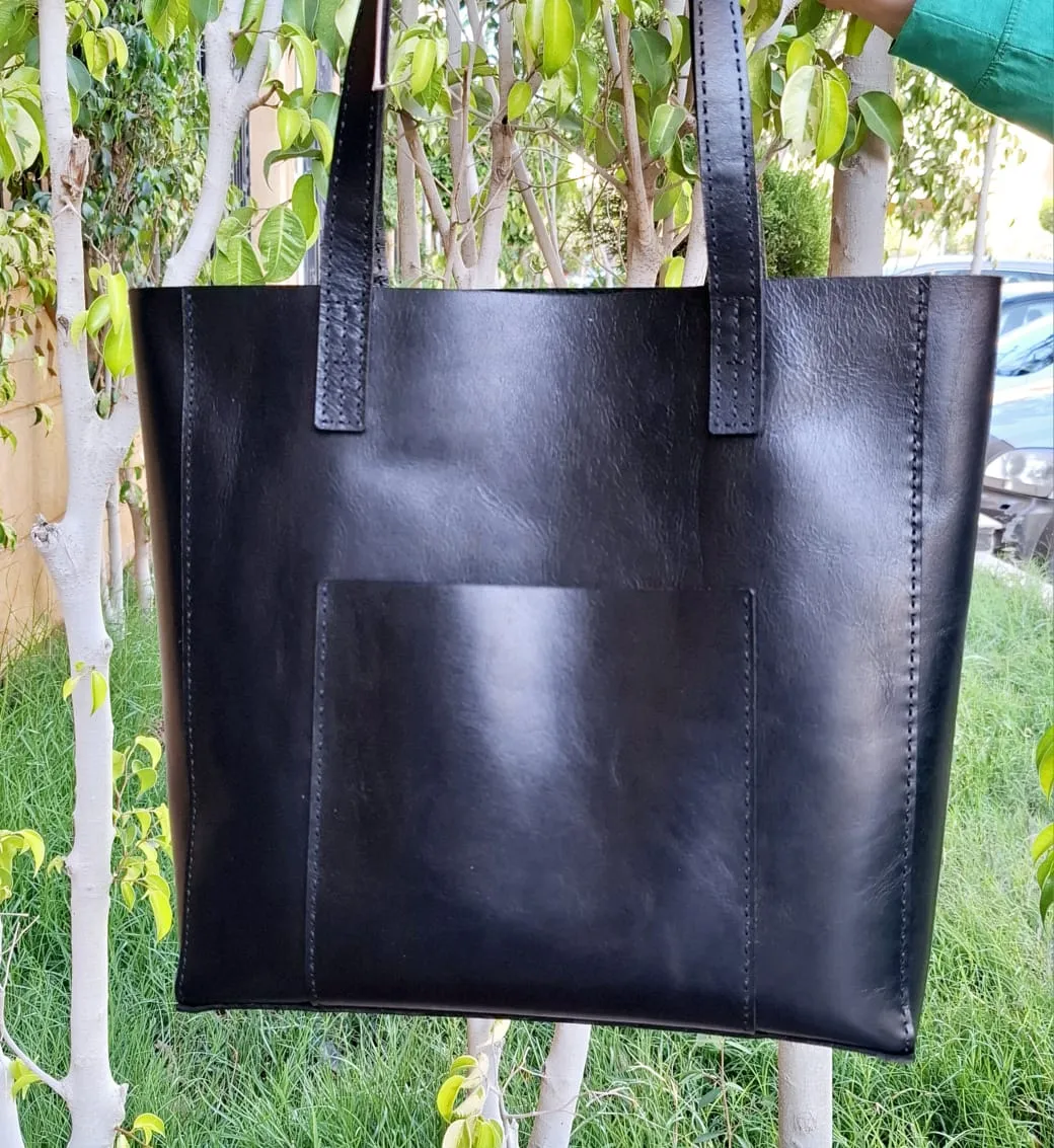 Black Soft Luxurious Tote Bag