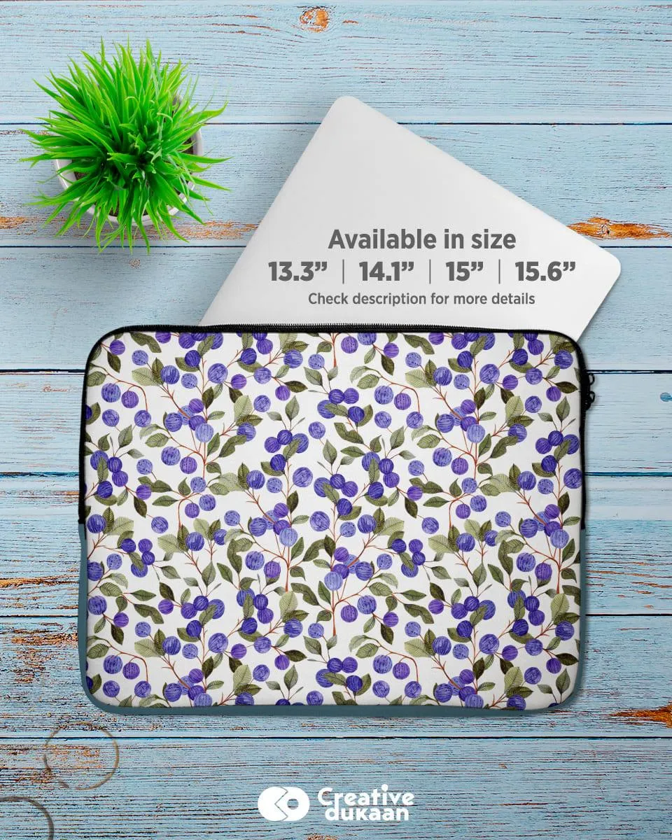 Blue Berry beautiful laptop sleeve bag