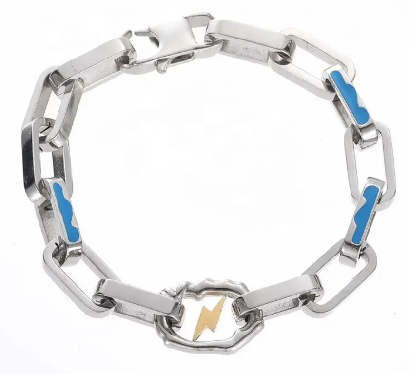 Blue Bolts Bracelet