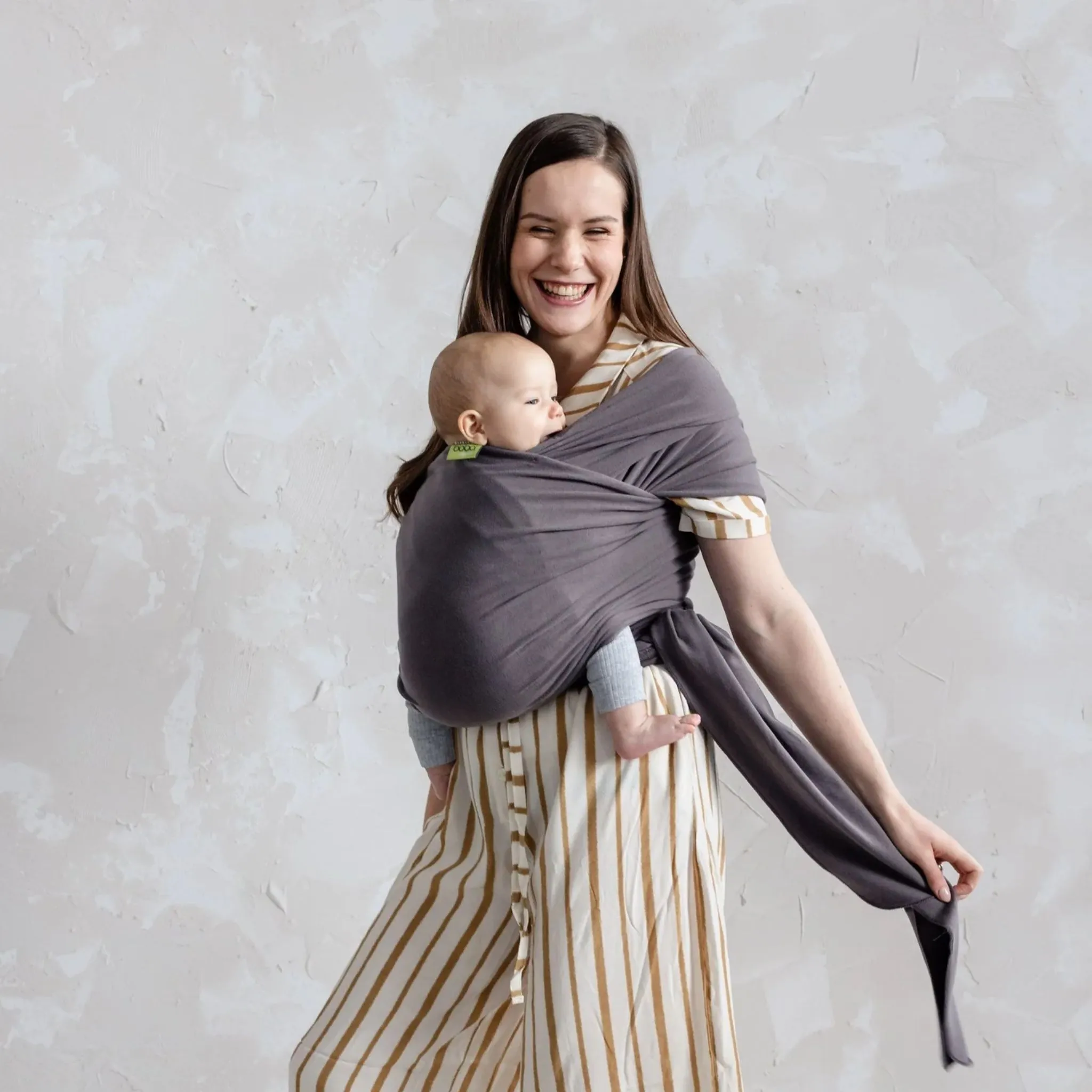 Boba Standard Wrap Baby Carrier - Organic Dark Grey