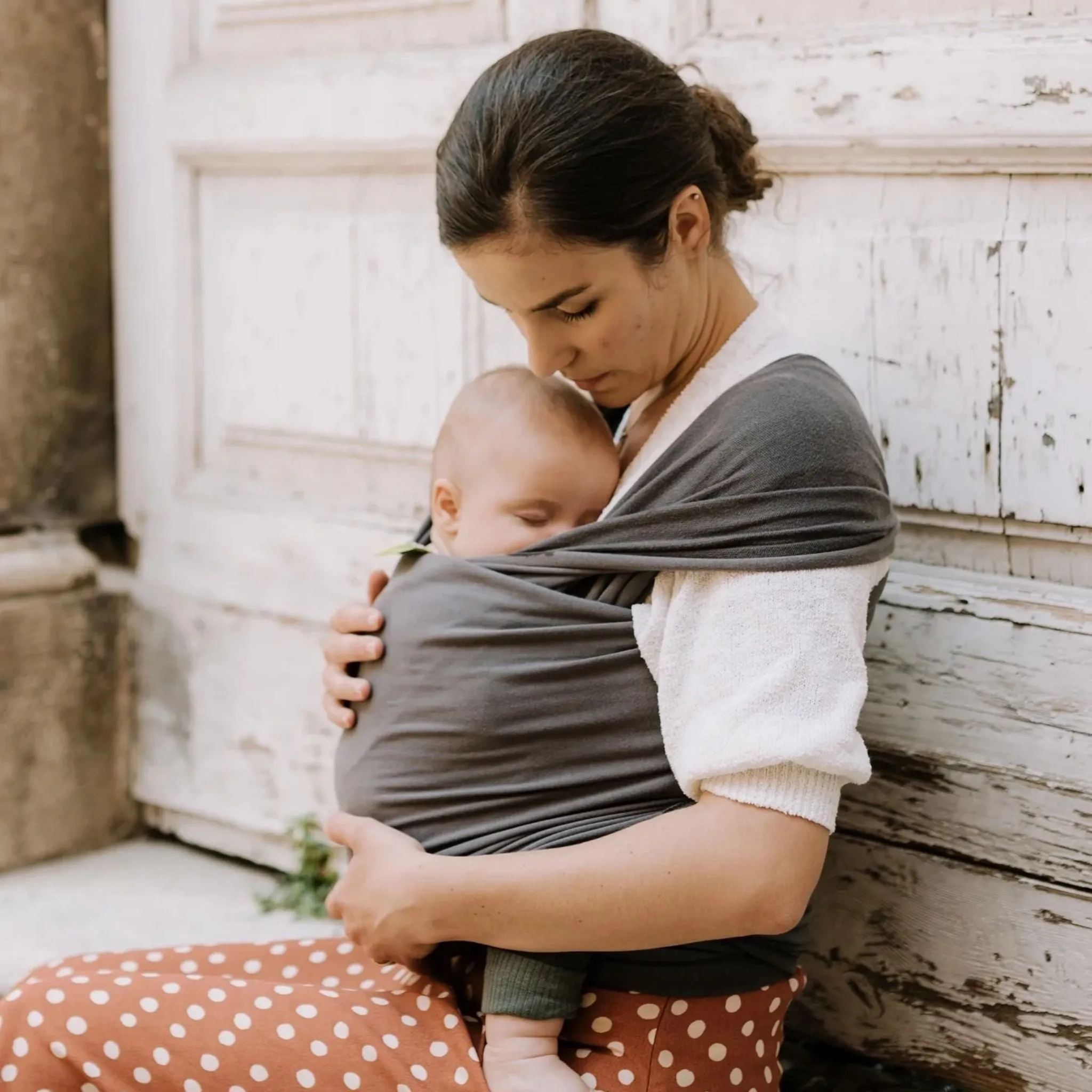 Boba Standard Wrap Baby Carrier - Organic Dark Grey