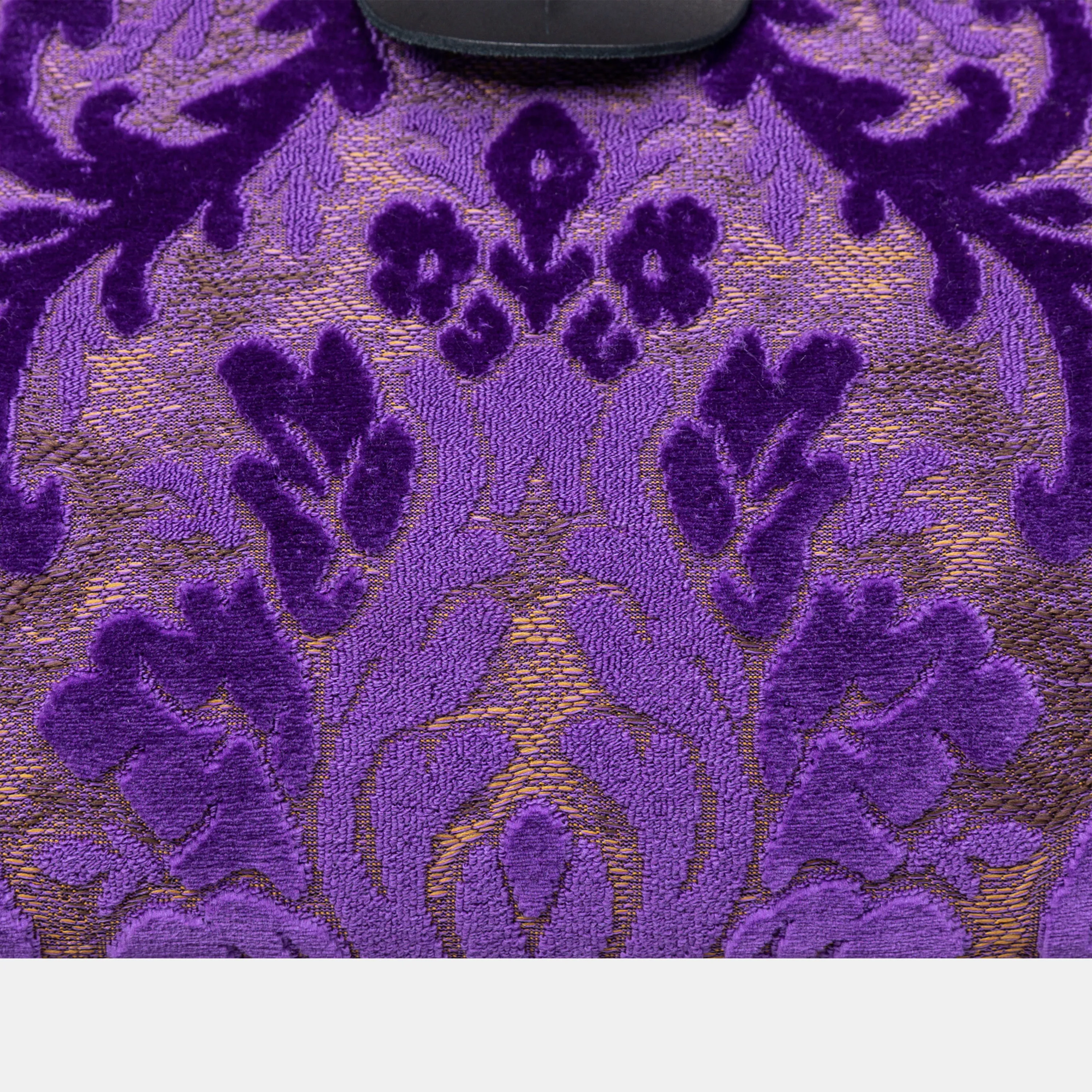 Burnout Velvet Purple Shoulder Bag