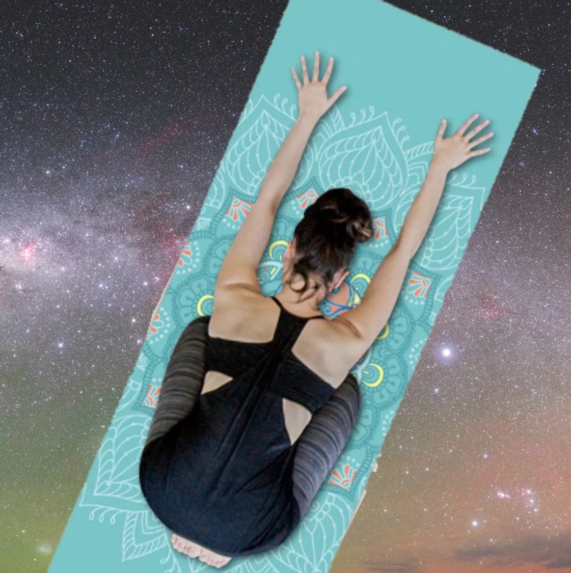 Capricorn: Personalized Sun Sign Pilates mat. Yoga Mat for Zodiac Lovers. Extra thick, Non Slip. WickedYo.