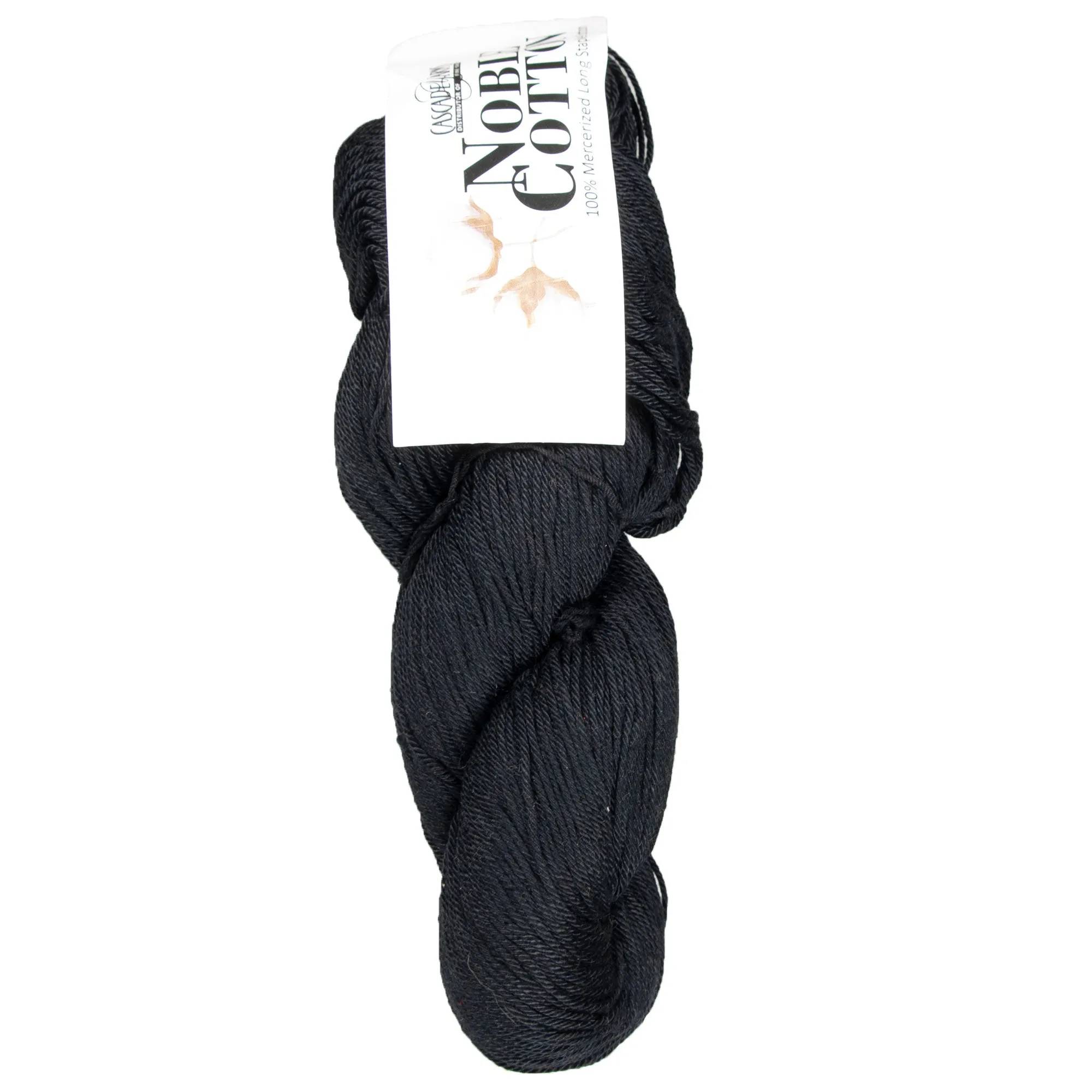 Cascade Yarns Noble Cotton Yarn - 38 Black