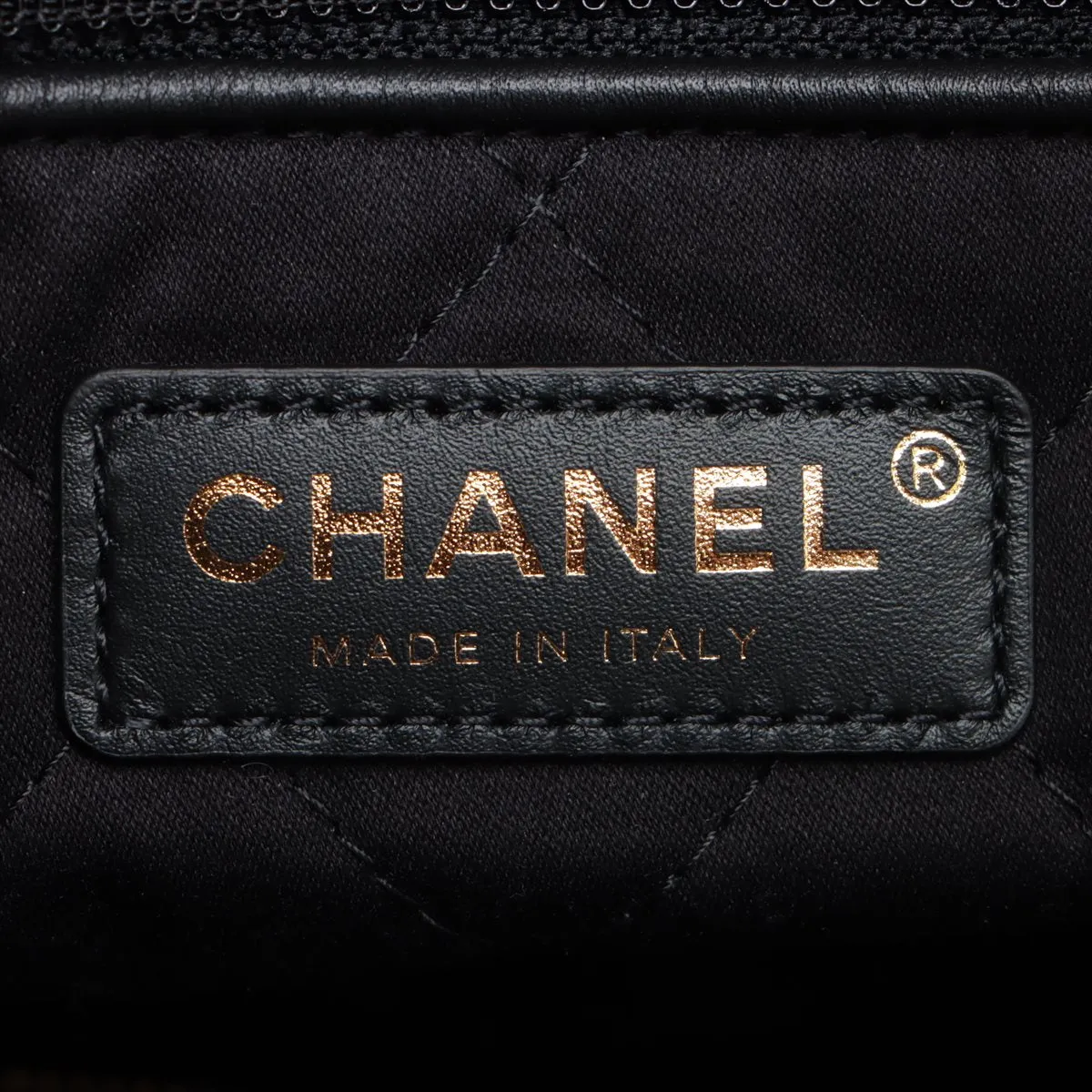 Chanel 22 Leather Chain Shoulder Bag Black G  AS3261