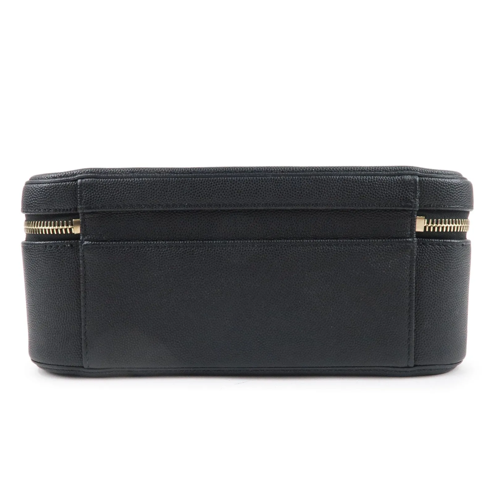 CHANEL CC Filigree Matelasse Caviar Skin Shoulder Bag Black A93344