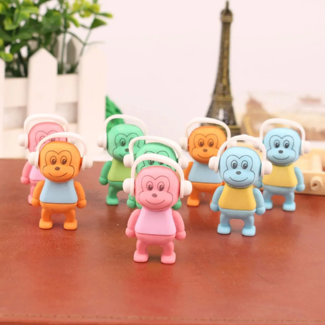 Cheeky Monkey Headphone Erasers | Gift for Music Lovers [set of 4]