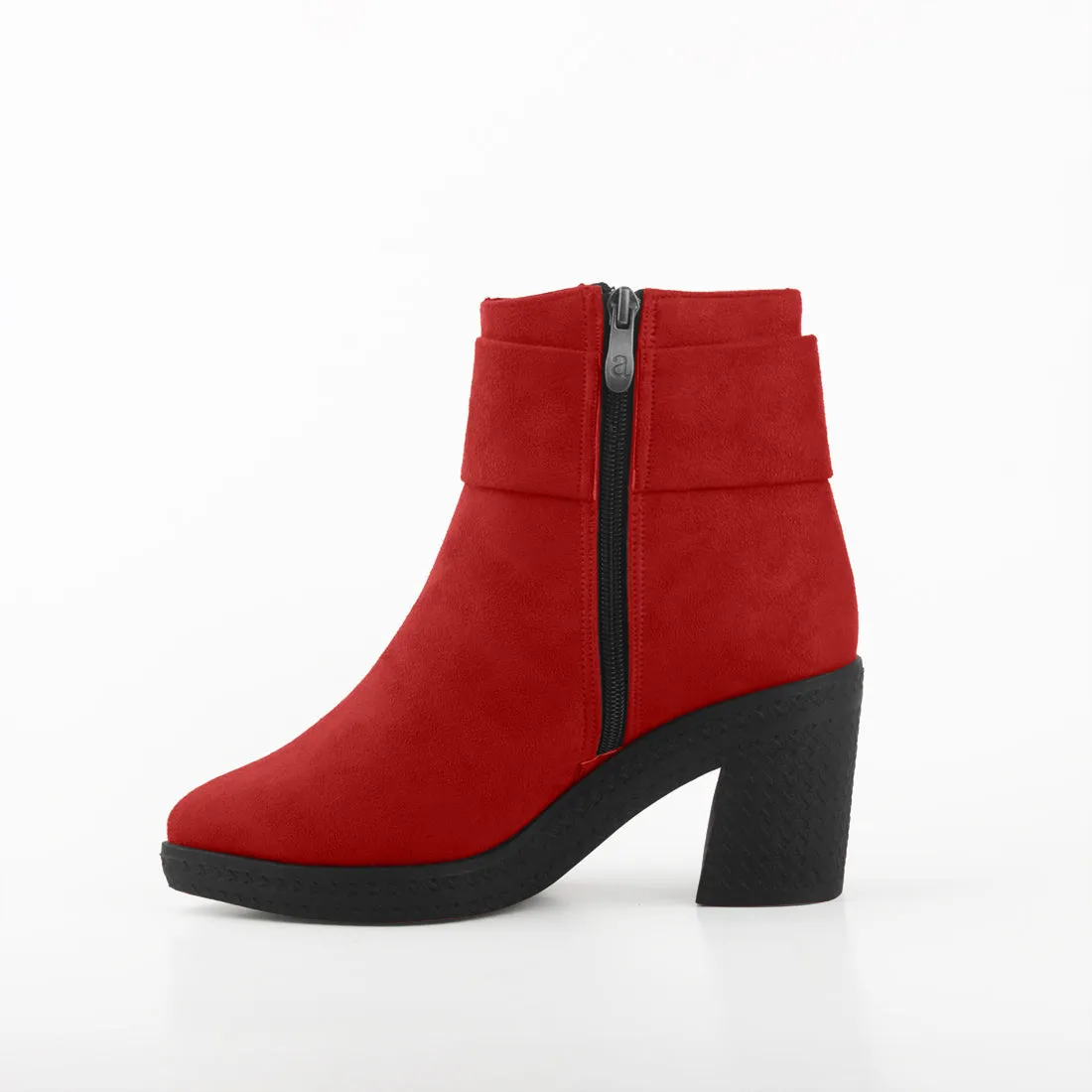 Chic Bow Booties Red