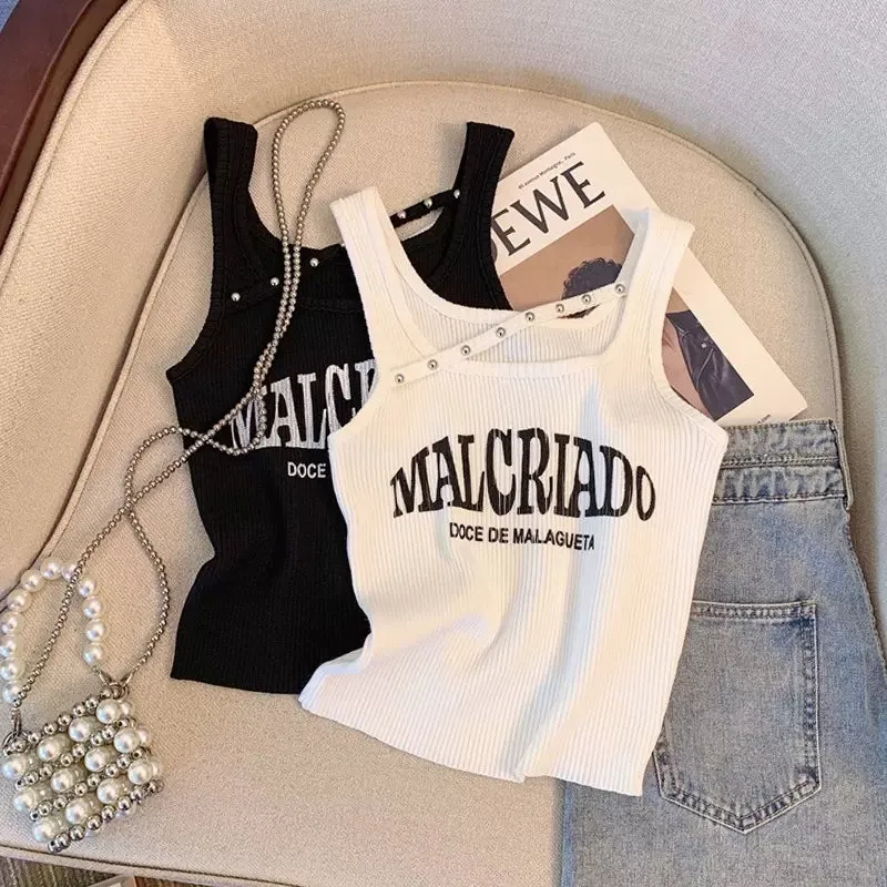 Chic Monogram Threaded Camisole
