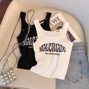 Chic Monogram Threaded Camisole