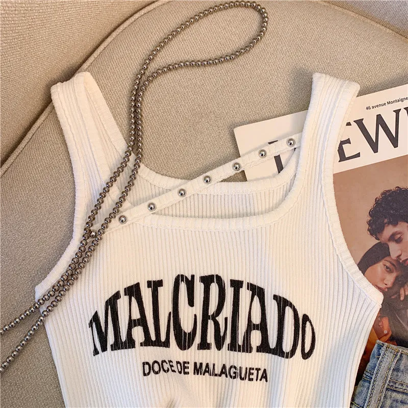Chic Monogram Threaded Camisole