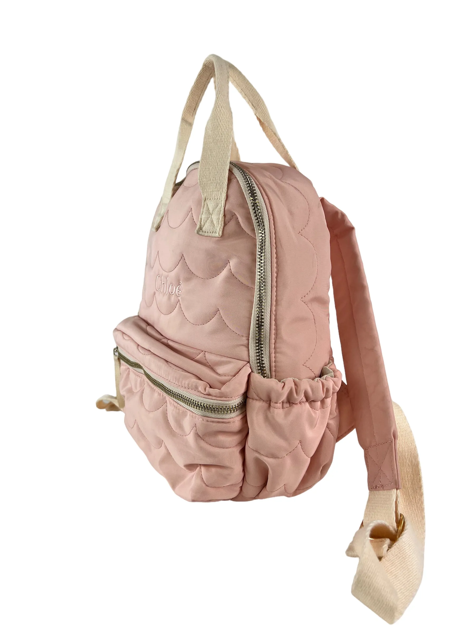 Chloe Pink Nylon Kids Backpack