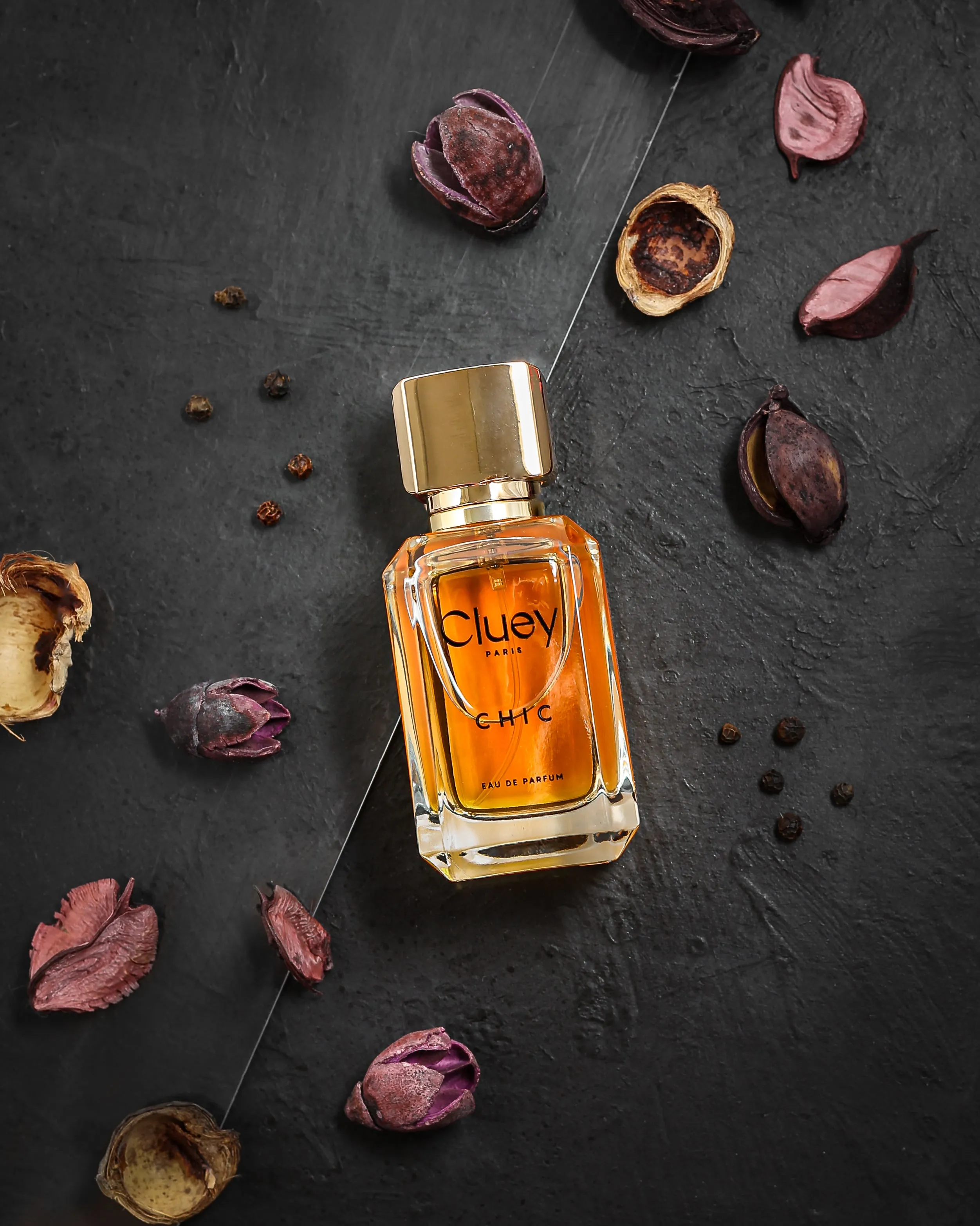 Cluey chic perfume