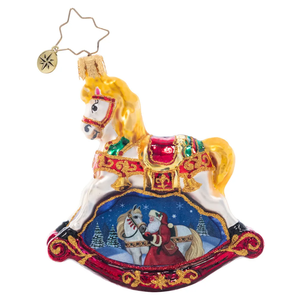 CR, Resplendent Rocking Horse GEM, 1021407, Radko, GEM