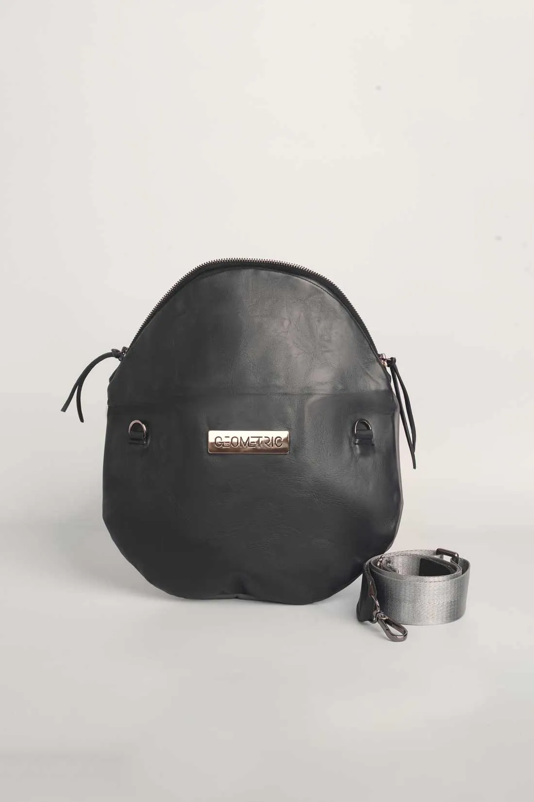 Crescent Cross-Body Bag - Ash & Charcoal