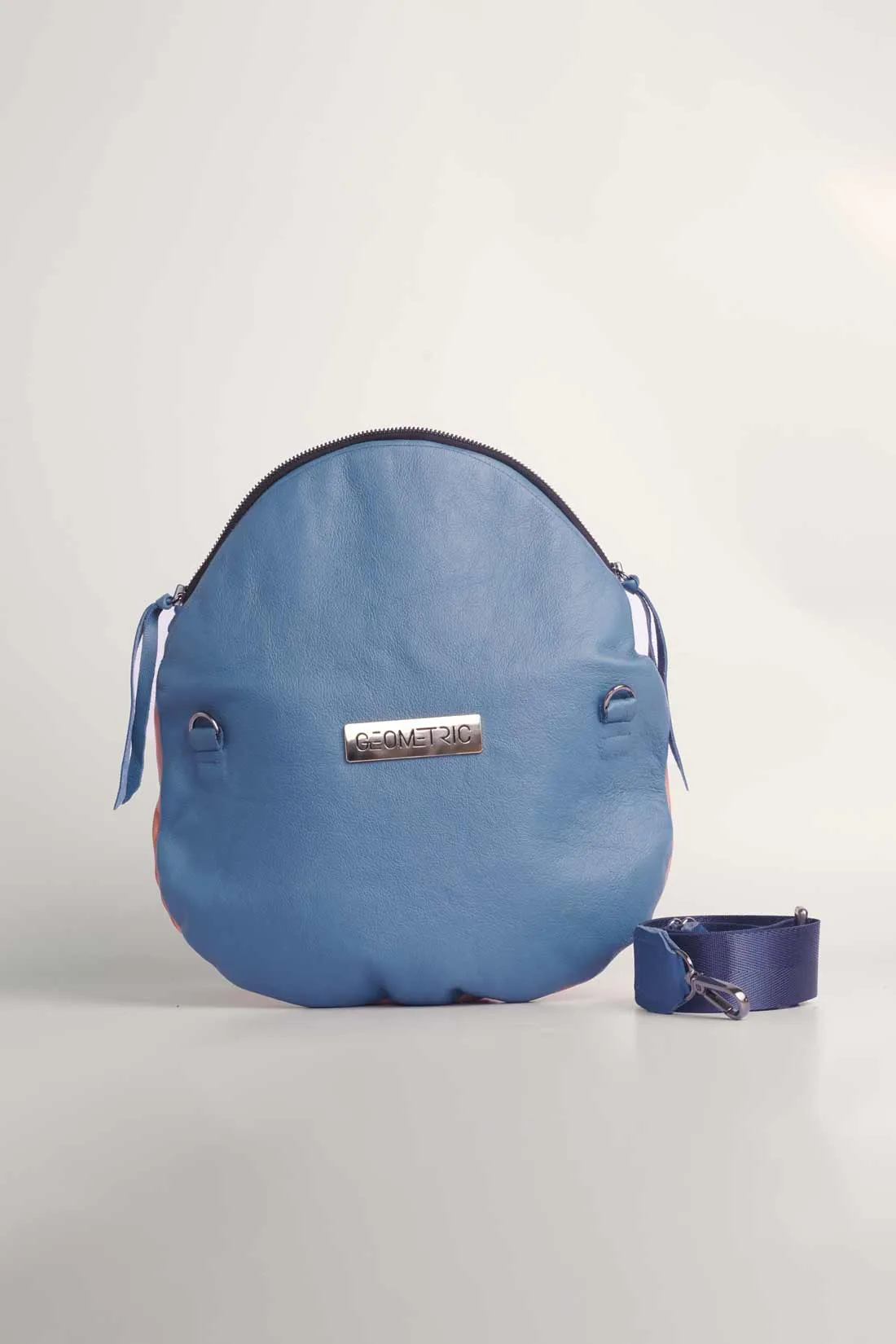 Crescent Cross-Body Bag - Stone Blue
