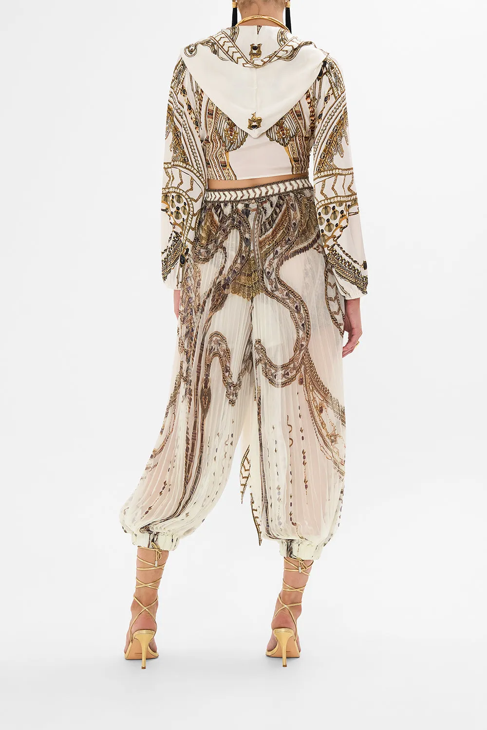 CROPPED WRAP TOP WITH HOOD GODDESS ENERGY
