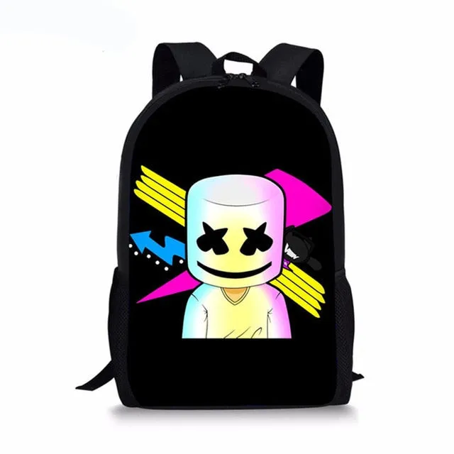 Cute Smiley Face Custom Bagpack School Bags For Boys Girls Student Children School Backpack