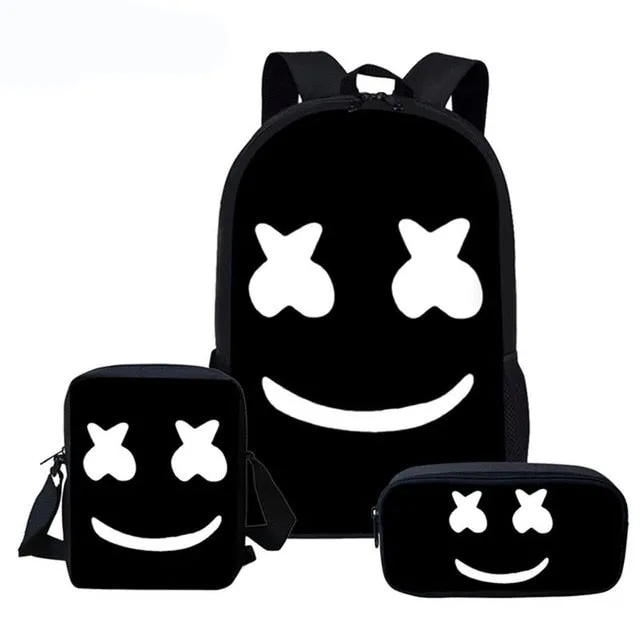 Cute Smiley Face Custom Bagpack School Bags For Boys Girls Student Children School Backpack